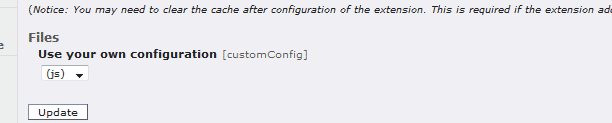 Fehler in Typo3 beim Konfigurationstyp: file Konfigurationstyp: file wird als select gerendert und nicht wie erwartet als upload Feld